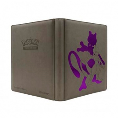 9-Pocket Portfolio - Grey Mewtwo Leather - Pokemon Mappe